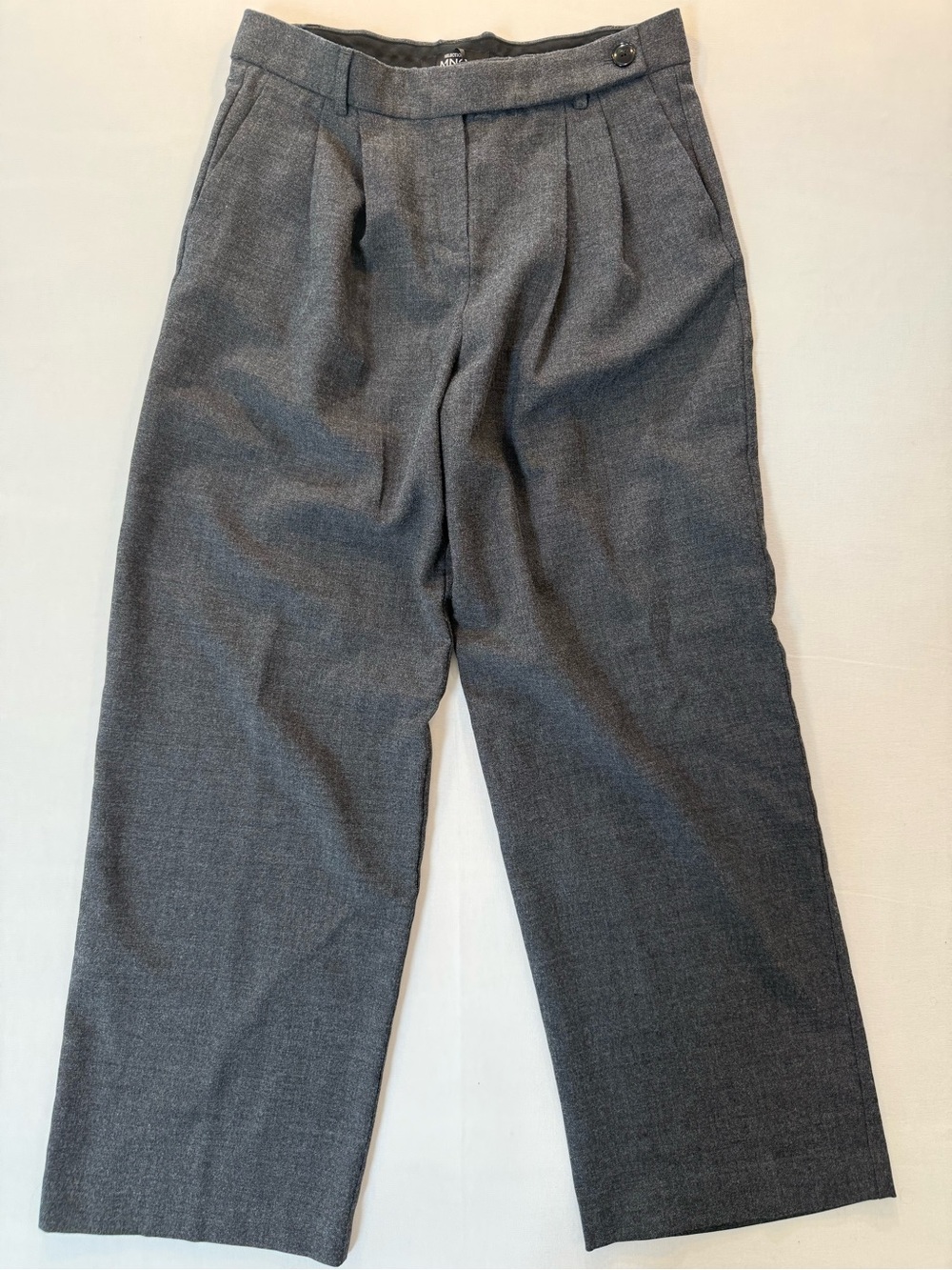 Wide Leg Womens Pants in Charcoal Gray